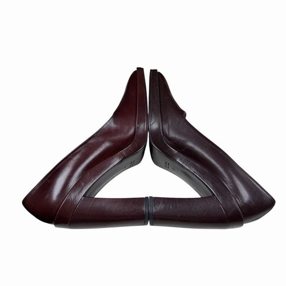 GUCCI‎ Women's Size 9 B Brown Leather Square Closed Toe High Block Hell Pumps - Picture 7 of 13